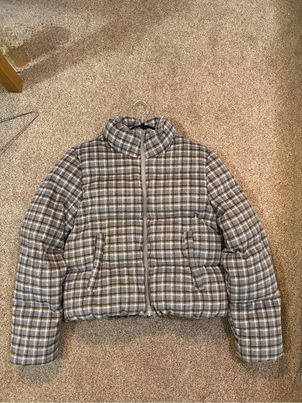 Twik simons Puffer Jacket - Gray, blue & Brown